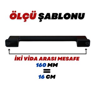 Siyah Metal Mutfak Mobilya Çekmece Mutfak Dolap Dolabı Kulpları Kapak Kulbu Kulp 160 Mm 16 Cm