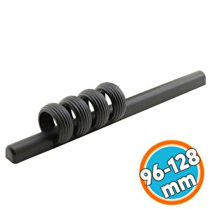 Çekmece Mutfak Dolap Kapak Kulpu Kulbu Mat Siyah Sert Plastik Kulp 96-128 Mm