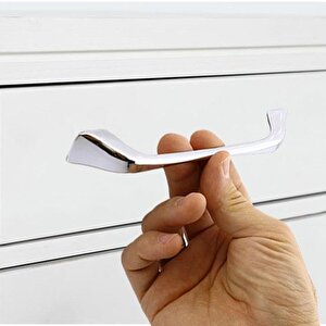 Mobilya Mutfak Dolabı Çekmece Dolap Kapak Kulpu Kulbu 160 Mm Krom Metal Kulp