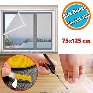 Hazır Sineklik Tek Kat Sök Tak Pratik Yıkanabilir Pencere Beyaz Kapı Sinekliği 75x125 Cm