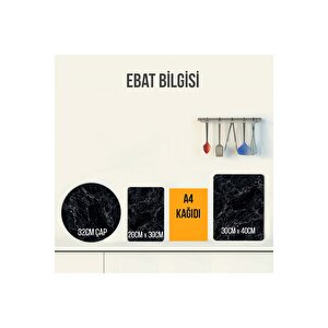 Cam Kesme Tahtası - Cam Kesme Tablası  | Supreme Mermer Görünümlü | 20cm x 30cm