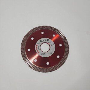 Granit Seramik Kesme Diski Mermer Kesme Diski Spral Ucu 115*1.3mm Kırmızı İnce Hassas Turbo Kesici