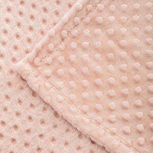 Merinos Pearl Çift Kişilik Tomurcuk Battaniye Pudra 200*220