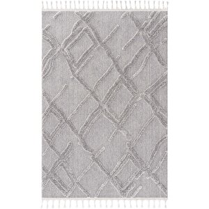 Palazzo 03 Gri Bukle Salon Halısı Mutfak Halısı Çocuk Odası Halısı Kesme Koridor Yolluk 120x180 cm