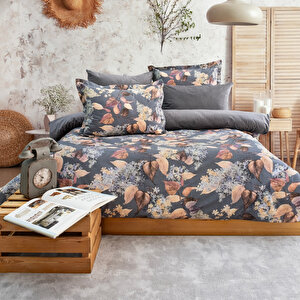 Home Premium Comfort Çift Kişilik Nevresim Takımı 6 Parça-gri