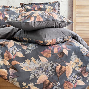 Home Premium Comfort Çift Kişilik Nevresim Takımı 6 Parça-gri