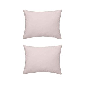 Maki %100 Pamuklu Pembe 2 Adet 50x70 Yastık Kılıfı