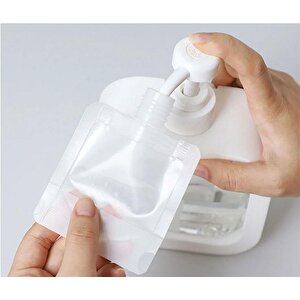 3 Adet 100ml Yumuşak Şampuan Krem Kutusu Seyahat Tipi Doldurulabilir Krem Şampuan Losyon Şişesi
