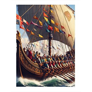 Vikingler Modern Mdf Tablo 35cm X50cm 35x50 cm
