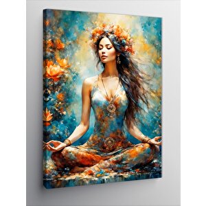 Kanvas Tablo Yoga Yapan Kadın
