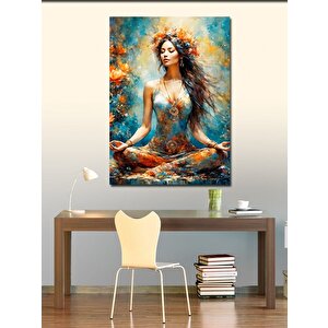 Kanvas Tablo Yoga Yapan Kadın