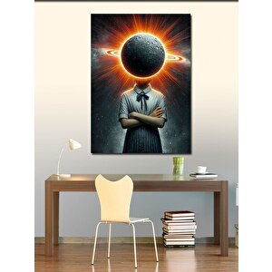 Kanvas Tablo Uzay Ve Kız 70x100 cm