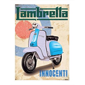 Vespa Scooter Art Mdf Poster 25cmx 35cm 25x35 cm