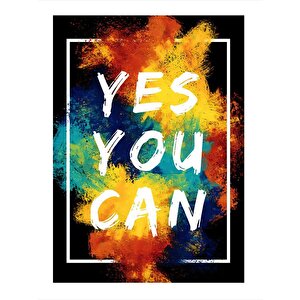 Yes You Can Art Mdf Poster 35cm X50cm 35x50 cm