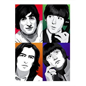 The Beatles Model Mdf Tablo 35cm X50cm 35x50 cm