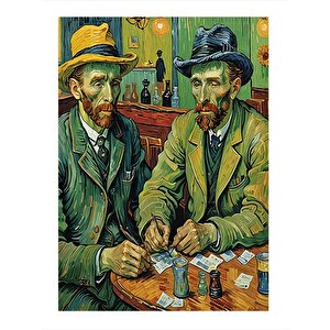 Vincent Van Gogh Tasarım Ahşap Tablo 35cm X50cm 35x50 cm
