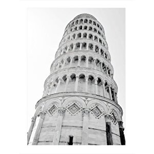 Pisa Kulesi Modern Mdf Tablo 25cmx 35cm 25x35 cm