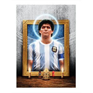 Maradona Model Mdf Tablo 35cm X50cm 35x50 cm