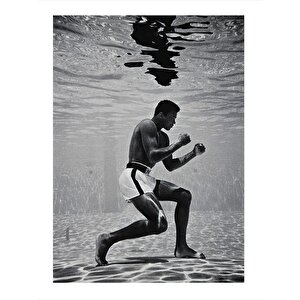 Muhammed Ali Tasarım Ahşap Tablo 25cmx 35cm 25x35 cm