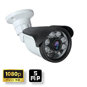 6 Kameralı Set - Araç İnsan Yüz Tanımalı Gece Görüşlü 6 Mega Ledli Güvenlik Kamerası Seti E216