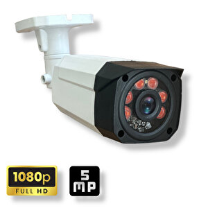 6 Kameralı Set - Araç İnsan Yüz Tanımalı Hareket Algilayan 1080p Gece Görüşlü 5mp Sony Lens Güvenlik Kamerasi Seti 7808