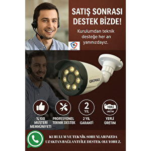 Gece Renkli Gösteren TurboHD 5Mp Lensli 8 Warm Ledli Güvenlik Kamerasi 3908W