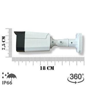 1080p Gece Görüşlü 5 Mp Sony Lensli 6 Smart Led Güvenlik Kamerası 7808 