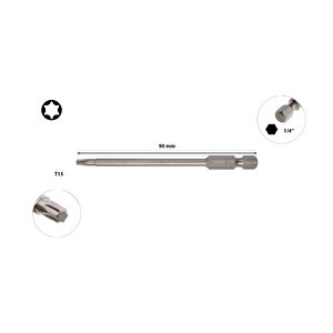T15 X 90 Mm Torx Bits Uç Uzun Cb/8095