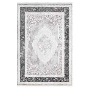 Nüans 1046 Gri Serisi Akrilik Salon Oturma Yatak Odası Halısı 160x230 cm