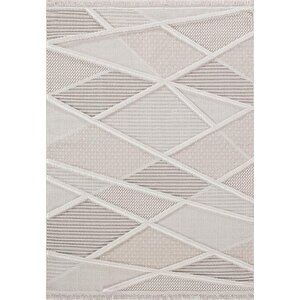 Soho 1087 Krem İskandinav Serisi Salon Oturma Yatak Odası Halısı 160x230 cm