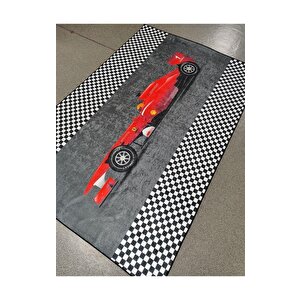 Halıcı Mustafa Kd-079 Gri Deri Taban Dijital Baskı Halı Çocuk Odası Halısı 160x230 cm
