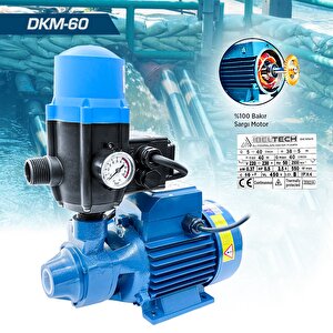 Rowemax İbeltech Bakir-dkm60 0.37kw  0.5hp  1" Bakır Sargılı Paket Hidrofor Sistem Su Pompa Motoru