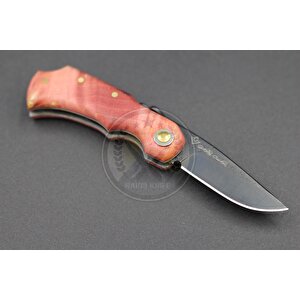 Stabilize Mapple Burl Ağacı Sap Kuyruk Milli Bushcraft Namlu Mini Çakı