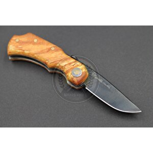 Stabilize Mapple Burl Ağacı Sap Kuyruk Milli Bushcraft Namlu Mini Çakı