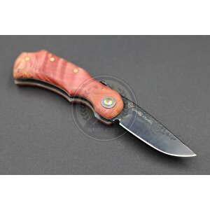 Stabilize Mapple Burl Ağacı Sap Kuyruk Milli Bushcraft Namlu Mini Çakı
