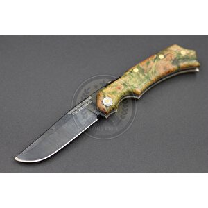 Stabilize Kayın Uru Sap Kuyruk Milli Bushcraft Namlu Çakı
