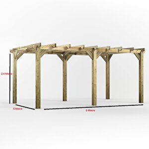 Iahşap Veranda Ahşap Pergole Veranda Kamelya