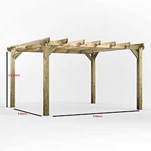 Iahşap Veranda Ahşap Pergole Veranda Kamelya