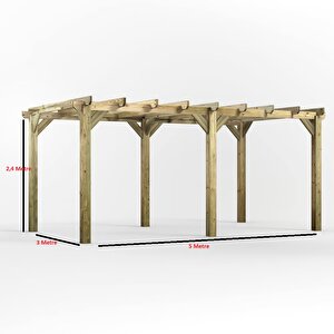 Iahşap Veranda Ahşap Pergole Veranda Kamelya