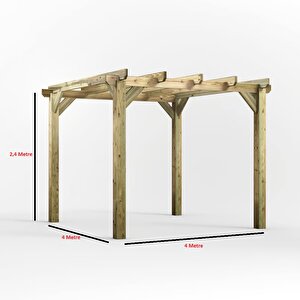 Iahşap Veranda Ahşap Pergole Veranda Kamelya