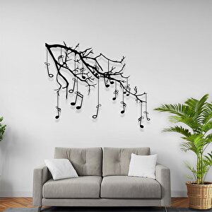 İllüstrasyon Tablo Müzik Ağacı Tablosu Lazer Kesim Metal Tablo