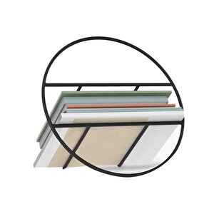 Metal Dergi Düzenleyici Masaüstü Organizer Kitaplık