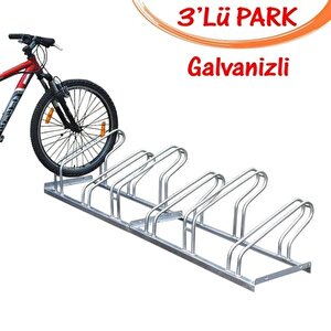 Bisiklet Park Alanı 3'lü Bisiklet Park Demiri 40x120 Cm