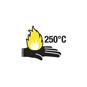 Ve 733 Avuç Içi Lateks Aşınmaya Ve 250°c Isıya Dayanıklı Iş Eldiveni 9 (L)