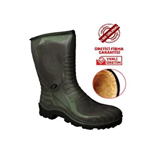 Pvc Soğuk Hava Iş Av Outdoor Kar Çizmesi - Peluş Astar - Kaymaz - Su Geçirmez 44