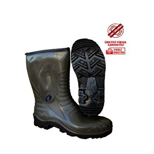 Pvc Soğuk Hava Iş Av Outdoor Kar Çizmesi - Peluş Astar - Kaymaz - Su Geçirmez 41
