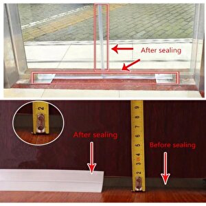 3 Metre Kapı Altı Rüzgar Önleyici Kesici Şerit Bant Toz Lastiği
