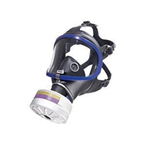 X-plore 6300 Tek Filtreli Tam Yüz Gaz Maskesi + Rd40 A2b2e2k1 Filtresi