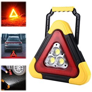Işıklı Üçgen Led Reflektör Acil Durum Feneri Led Fener