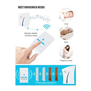 32 Melodi Lüks Uzaktan Kumandalı Zil Kablosuz Kapı Zili Wireless